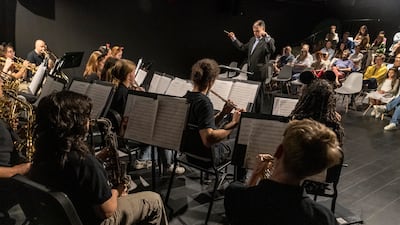 Centre for Musical Arts' Senior Wind Ensemble are a group of music students in the UAE. All photos: Antonie Robertson / The National