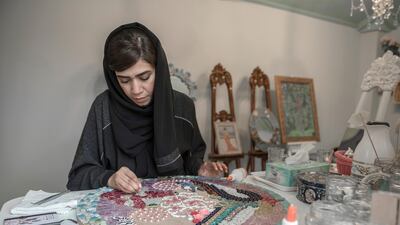 Sarah Al Senaani founded Atelier Sarah Al Senaani, a registered arts and craft workshop for people with mood disorders. Vidhyaa for The National.