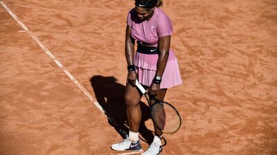 Serena Williams was playing the 1000th WTA match of her career. AFP