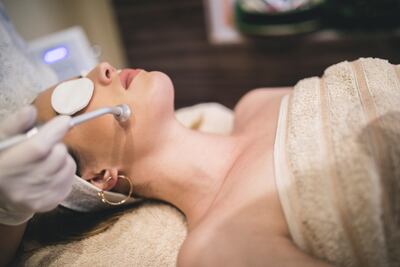 Mesotherapy around the chin area. Courtesy Getty Images