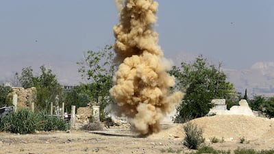 The UN Mine Action Service said 15,000 people have been killed or injured by explosive devices in Syria since 2015.