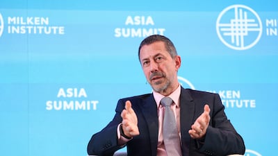 Carlos Obeid, chief financial officer of Mubadala, speaking at the Milken Institute Asia Summit in Singapore. Photo: Mubadala