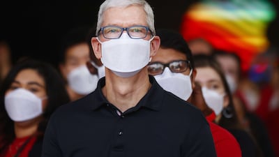 Apple chief executive Tim Cook last year received a compensation package with a total value of $98.7m. AFP