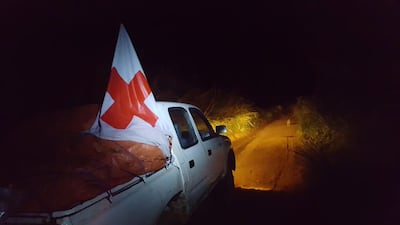 Health workers on their way to Bikoro, the epicentre of the latest Ebola outbreak, in the Democratic Republic of the Congo, on May 17, 2018. International Federation of Red Cross and Red Crescent / EPA