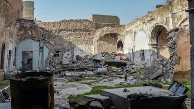 A view of the dilapidated Sasson synagogue in Iraq's northern city of Mosul. Iraq's Jewish community was once one of the largest in the Middle East but outside of the autonomous Kurdistan region it has dwindled to a handful. All photos by AFP