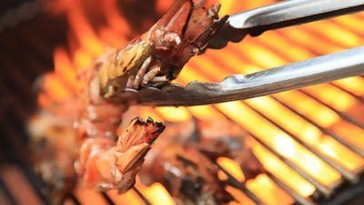 Barbecued prawns at Rivington Grill. Courtesy Rivington Grill