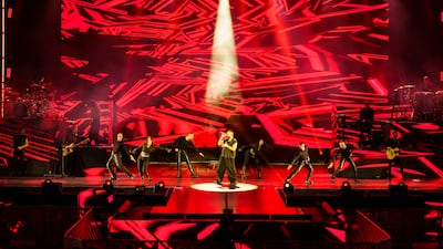 Martin showcased his strong forte, pop, during the night