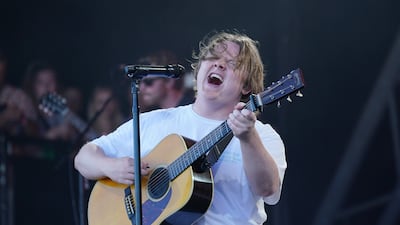 Lewis Capaldi lost his voice while performing at Glastonbury Festival in June. PA