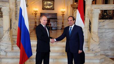 Russia’s new footholds in the Eastern Mediterranean is concerning. Photo: Egyptian Presidency / AFP