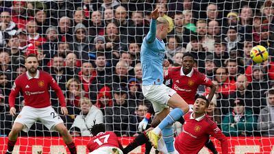 Casemiro - 8, Headed corners away. Blocked Haaland’s shot on 24. Couldn’t get close enough to De Bruyne as he set up City’s opener. Ball towards Rashford set up the equaliser – though Fernandes converted it. Helped United be so good out of possession. PA