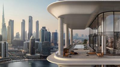 The property comes with one of the finest terraces in the city. Courtesy Omniyat