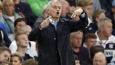 Jose Mourinho is under mounting pressure after a disappointing start to the Premier League season for Chelsea. Frank Augstein / AP Photo