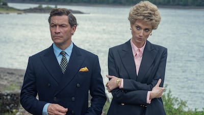 'The Crown' stars Dominic West and Elizabeth Debicki discuss their roles and more in the hit show's accompanying podcast 'The Crown: The Official Podcast'. Photo: Netflix