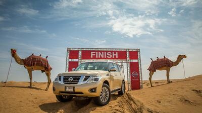 Nissan Introduces Desert Camel Power - the scientific measure of desert Performance. Photo Courtsey Nissan Motor Co.