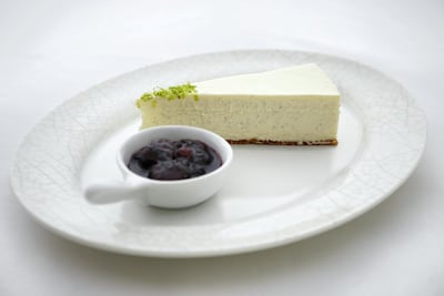 Vanilla cheesecake at La Petite Maison