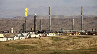 Dana Gas, one of the largest oil and gas investors in the Kurdish region of Iraq, fell by 4.8 per cent despite assurances that its operations in the region had not been affected by fighting in the country. Above, Dana Gas plant in the Kurdish region. Dana Gas / Reuters