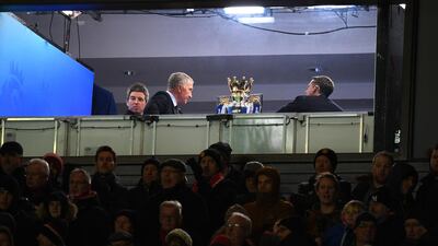 Noel Gallagher, far left in the TV studio, revealed on Saturday that being able to watch the Manchester derby, which the side he supports Manchester City won 2-1, earlier in December sat next to Manchester United's former right-back Gary Neville as a TV pundit, was part of the "greatest 48 hours of my life". Michael Regan / Getty Images