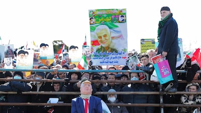 Iranians took to the streets of Tehran and other cities and towns across the country on Tuesday on the 41st anniversary of the ousting of US-backed Shah Mohammad Reza Pahlavi. AP Photo