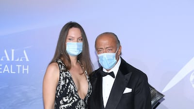 Fawaz Gruosi and Sophie Taylor attend the Monte Carlo Gala For Planetary Health on September 24, 2020. Getty Images