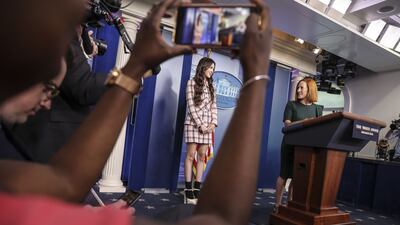 Ms Psaki introduces Olivia Rodrigo when President Biden and Dr Anthony Fauci hosted the pop star to make the case that vaccines are 'Good 4 U,'' the title of one of her hit songs. Bloomberg