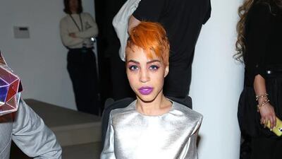 Jillian Mercado is a model who has spastic muscular dystrophy and uses a wheelchair. Monica Schipper / Getty Images / AFP