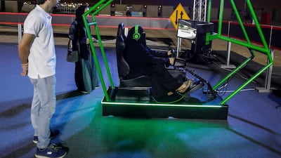 A Saudi woman attends a driving awareness campaign in Jeddah, Saudi Arabia June 21, 2018. Picture taken June 21, 2018. REUTERS/Zohra Bensemra