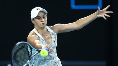 Ashleigh Barty needed just over an hour to defeat Jessica Pegula and book her place in the Australian Open semi-finals. Getty Images