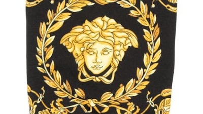 Barocco dog vest from Versace, Dh663 ($180), at Farfetch.com. Photo: Farfetch