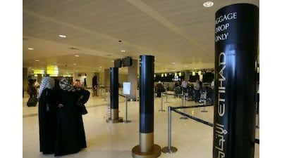 Abu Dhabi International Airport has experienced an increase in traffic with the expansion of routes by Etihad Airways.