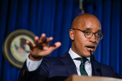 US Attorney Damian Williams said those behind the Bar Works scam that snared UAE investors will be brought to justice. AP