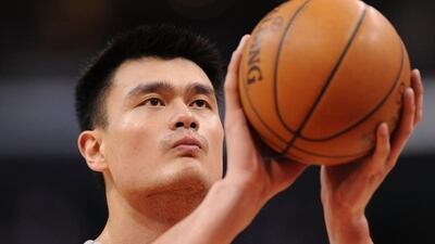 During his seven season career with the Houston Rockets, Yao Ming was named on the NBA All-Star team five times. Courtesy: Abu Dhabi Media