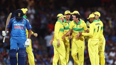 Australia paceman Jhye Richardson took 4-26 in only his fifth one-day international on Saturday. Matt King / Getty Images