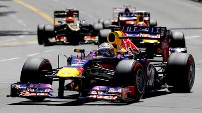 Sebastian Vettel, fellow German of Rosberg, was right on his tail throughout the race in his Red Bull car. Luca Bruno / AP Photo