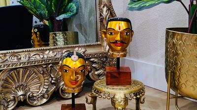 Santoshkumar Chitragar creates smaller idols with attention to detail and finish