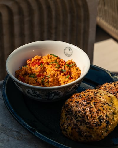 Baith tamat with khameer bread, an ode to Emirati tradition, is reimagined at Gerbou