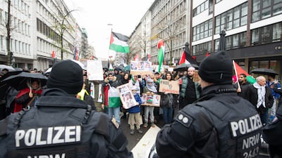 Pro-Palestinian activists are planning a congress in Berlin this weekend to speak out against Germany's support of Israel. Getty Images