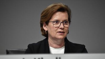 Louise Kiesling, the niece of Ferdinand Piech (not pictured), arrives at the AGM. German state prosecutors have launched an investigation into the former VW head Martin Winterkorn over charges he withheld information about the growing scandal, effectively manipulating financial markets. Alexander Koerner/Getty Images
