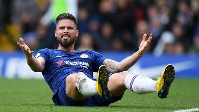 Olivier Giroud of Chelsea. Getty