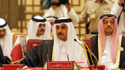 The Qatari emir, Sheikh Tamim bin Hamad Al Thani, attends a Gulf Cooperation Council (GCC) summit in the Bahraini capital, Manama, on December 6, 2016. AFP
