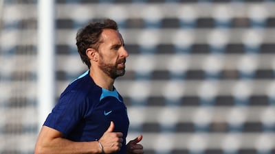 England manager Gareth Southgate during training. Reuters