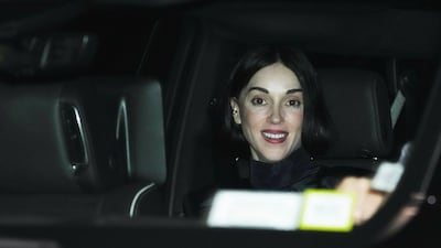 American singer St Vincent departs Madison Square Garden after the wedding. Reuters