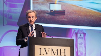 Bernard Arnault, chairman of LVMH, had seen his wealth balloon for most of 2023. Bloomberg