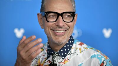 Jeff Goldblum at the D23 Expo 2019 at Anaheim Convention Centre on August 23, 2019 in California. AP