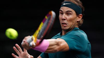 Rafael Nadal during his second-round win. EPA