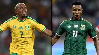 Oswin Appollis and Themnba Zwane of South Africa. Photo: Getty Images