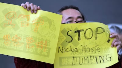 Japan's government decided on Tuesday to start releasing treated radioactive water from the wrecked Fukushima nuclear plant into the . Pacific Ocean in two years. AP