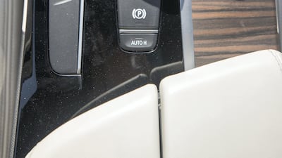 The M550i's interior is sportier than the Alpina B5's. Chris Whiteoak / The National