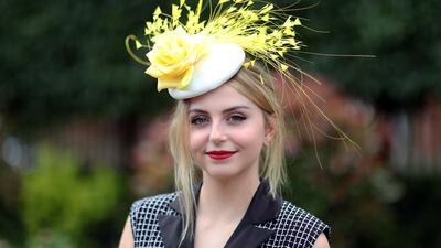 Racegoers during ladies day. Getty