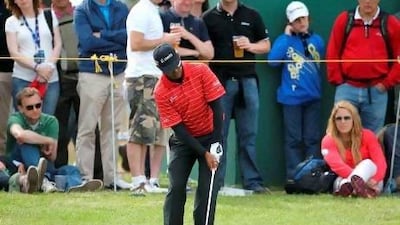 India's Anirban Lahiri was aces on the ninth hole at Royal Lytham and St Annes, using a nine iron to drive the par-3 hole for a hole-in-one.