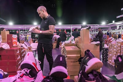 The free-entry retail event features discounted stock across fashion, footwear, accessories, home items and lifestyle products. Antonie Robertson / The National